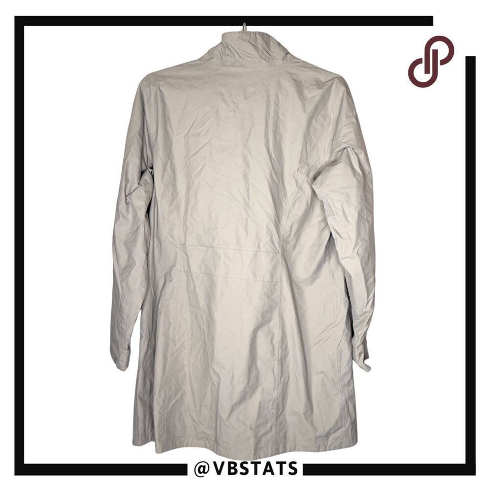 Mountain Hard Wear Women's Full-Zip Mock Neck Trench Coat Beige Size Large - Picture 2 of 8
